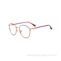 Metal Frame Round Shape New Arrival Male Use Framed Glasses